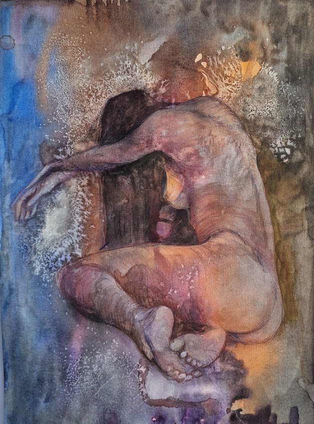 Surrender, painting by Mirela Patras
